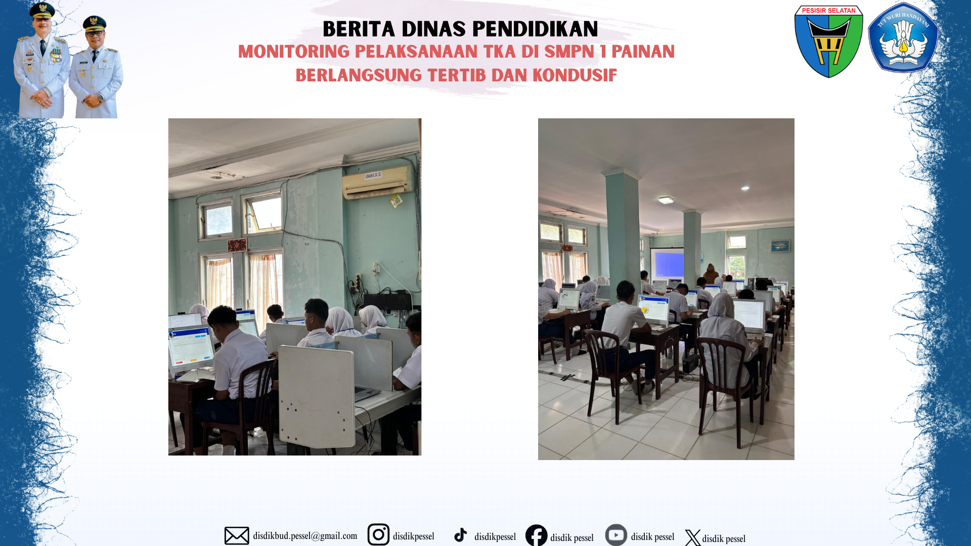 Pelaksanaan TKA di SMPN 1 Painan Berjalan Lancar dan Sesuai Prosedur