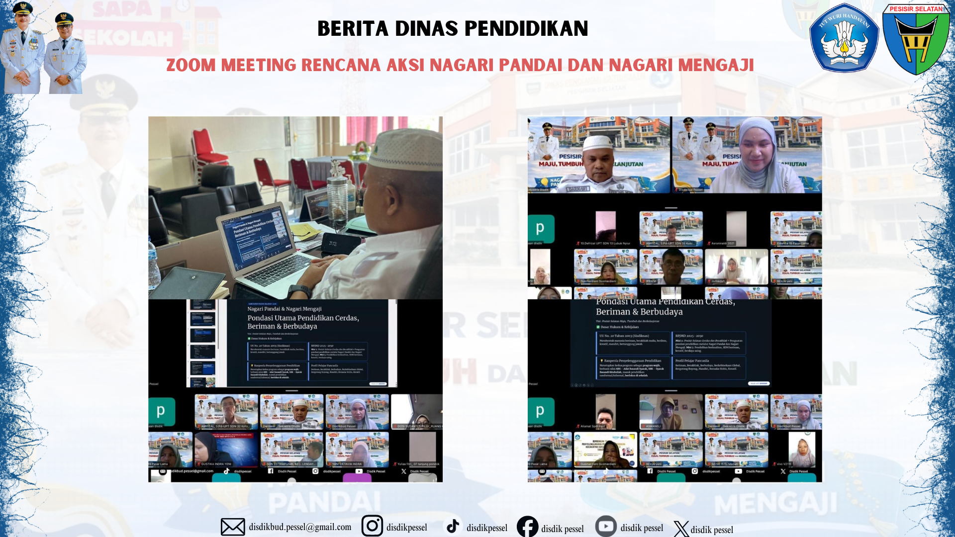 Dinas Pendidikan Pesisir Selatan Gelar “Sapa Sekolah” Rencana Aksi Nagari Pandai dan Nagari Mengaji