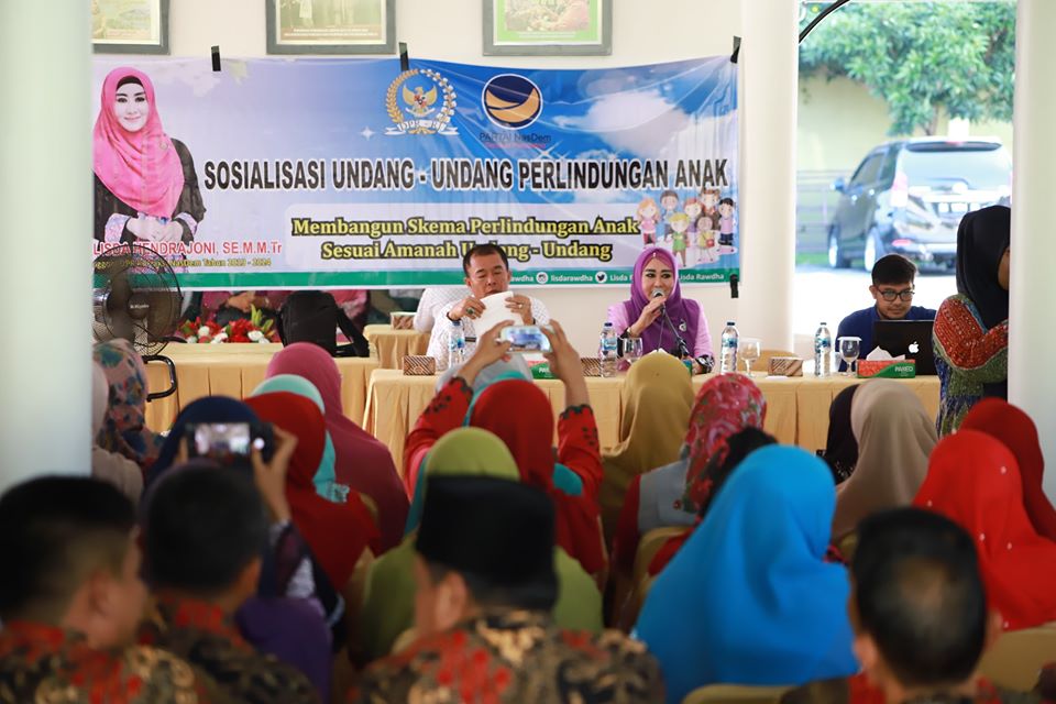 Anggota Komisi VIII DPR RI Lisda Hendrajoni menggelar sosialisasi Undang-undang perlindungan anak