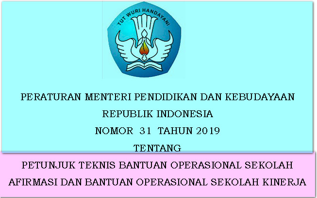 Disdikbud Sosialisasikan Kebijakan Program Bos Afirmasi dan Bos Kinerja Tahun 2019