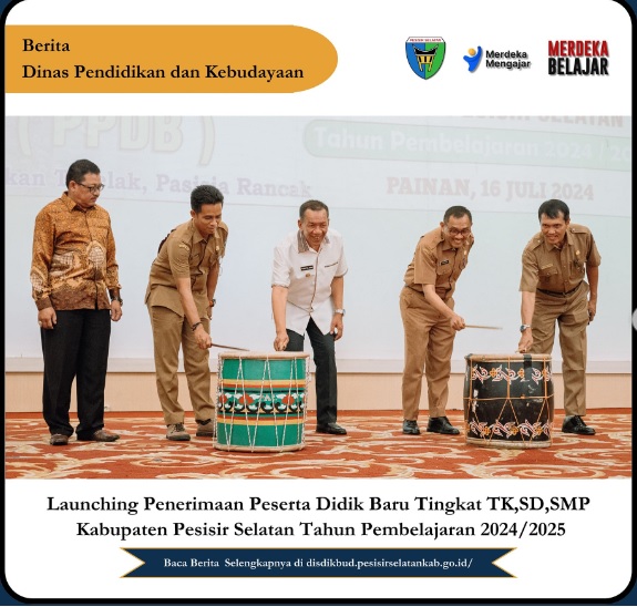 Pemerintah Kabupaten Pesisir Selatan secara resmi launching PPDB tingkat TK, SD, dan SMP 