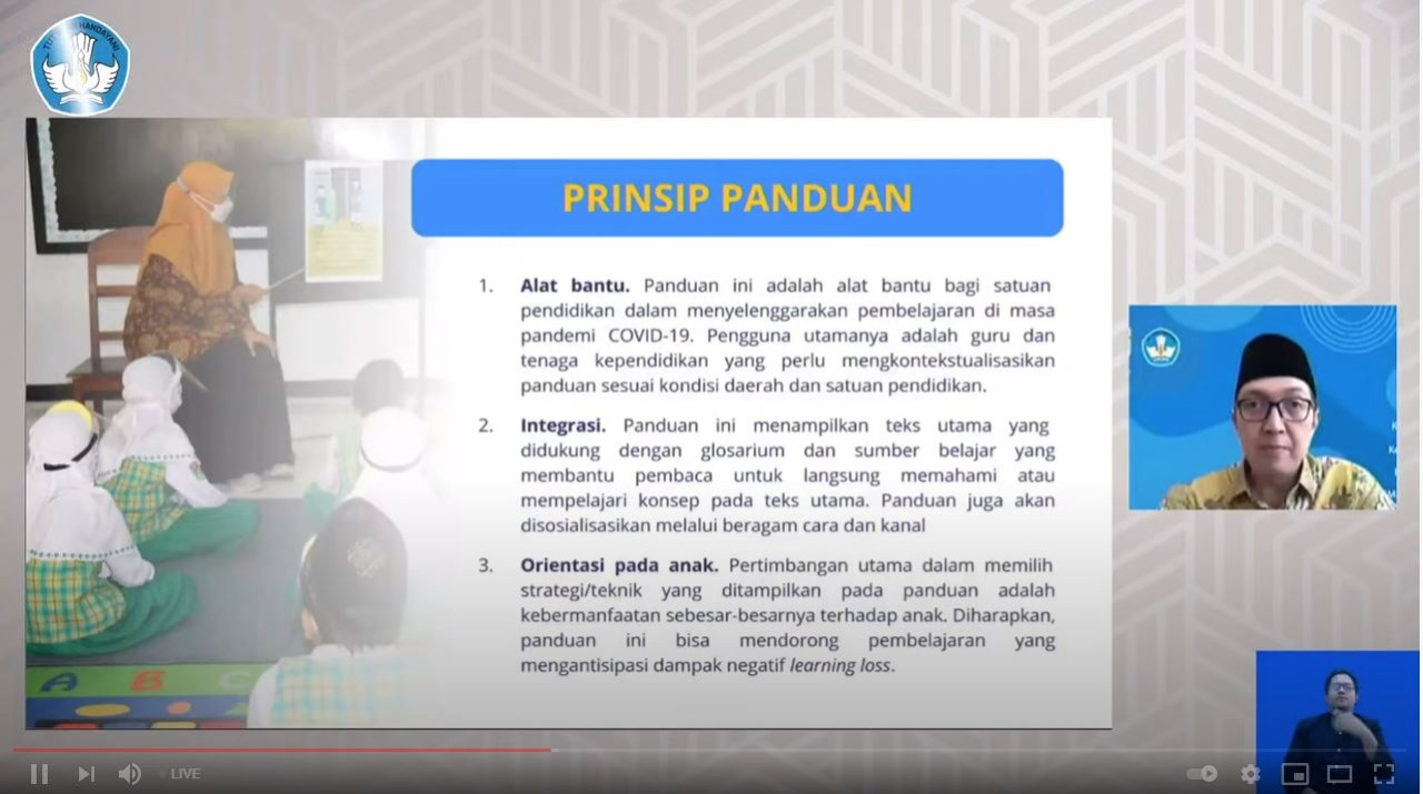 Dorong PTM Terbatas, Kemendikbudristek dan Kemenag Luncurkan Panduan Penyelenggaraan Pembelajaran